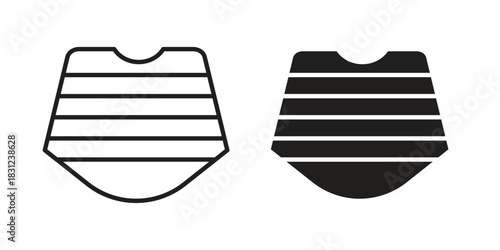 Poncho icon. vector symbol logo illustration line editable stroke flat design style isolated on white