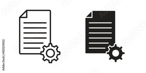 Smart contract icon. vector symbol logo illustration line editable stroke flat design style isolated on white
