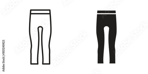 Tights icon. vector symbol logo illustration line editable stroke flat design style isolated on white