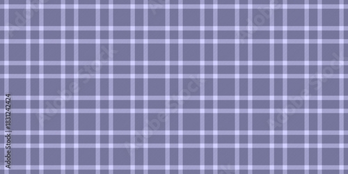 Folded texture plaid fabric, designer check background vector. Slim seamless textile pattern tartan in indigo and pastel colors.
