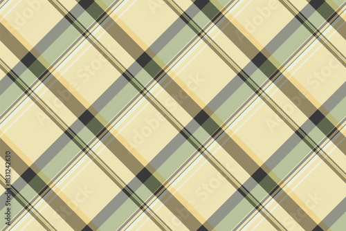 Material pattern fabric texture, knot check seamless vector. Frame textile plaid tartan background in light and amber colors.