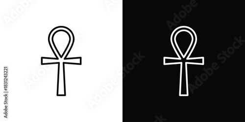 Ankh icon In Trendy Design Vector Eps 10