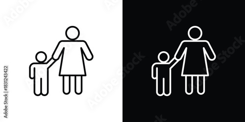 Baby sitter icon In Trendy Design Vector Eps 10