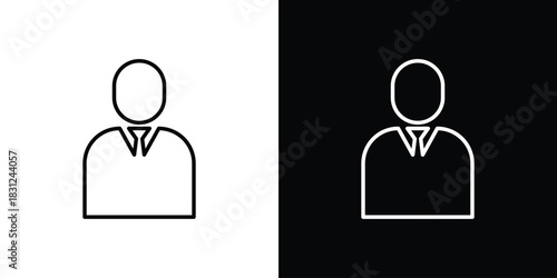 Businessman icon In Trendy Design Vector Eps 10