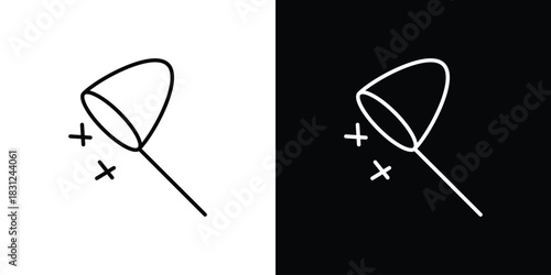 Butterfly catcher icon In Trendy Design Vector Eps 10