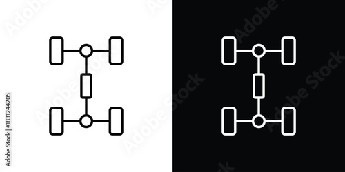 Car chassis icon In Trendy Design Vector Eps 10