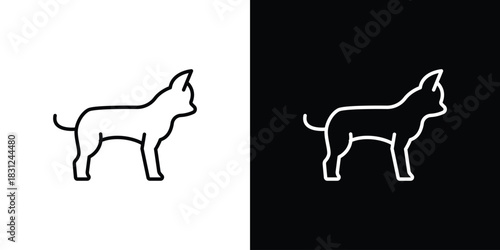 Chihuahua dog icon In Trendy Design Vector Eps 10