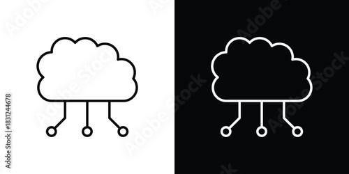Cloud computing icon In Trendy Design Vector Eps 10