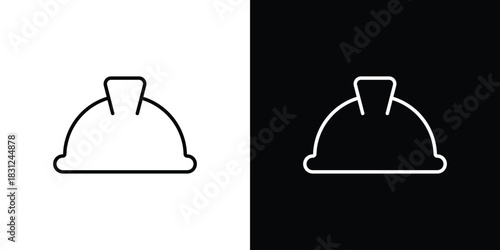 Construction safety helmet icon In Trendy Design Vector Eps 10