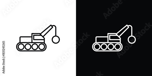 Demolition icon In Trendy Design Vector Eps 10