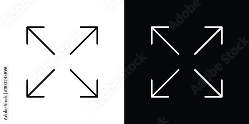 Expand arrows icon In Trendy Design Vector Eps 10