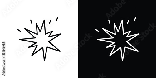Explosion icon In Trendy Design Vector Eps 10