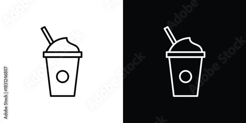 Frappuccino icon In Trendy Design Vector Eps 10