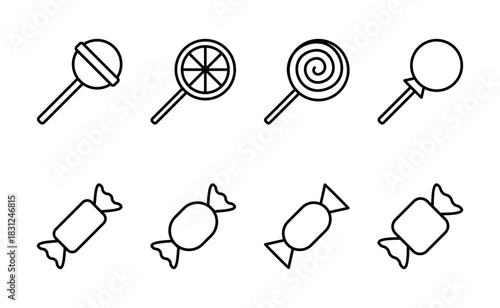 Candy icon vector. candy sign and symbol.