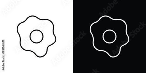 Fried egg icon In Trendy Design Vector Eps 10