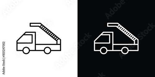 Gangway truck icon In Trendy Design Vector Eps 10