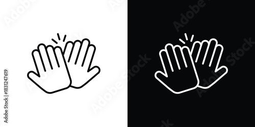 High Five icon In Trendy Design Vector Eps 10