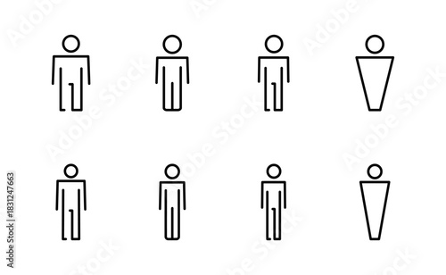 Man icon vector. male sign and symbol. human symbol