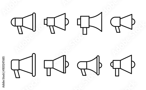 Megaphone icon vector. Loudspeaker sign and symbol