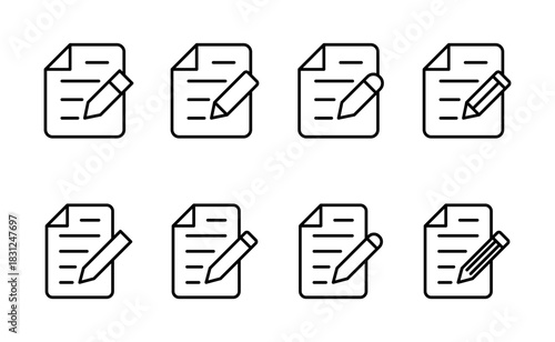 Note icon vector. notepad sign and symbol
