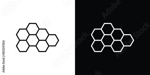 Honeycombs icon In Trendy Design Vector Eps 10