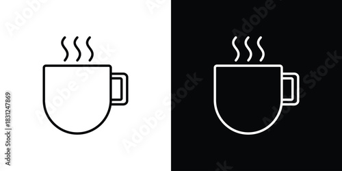Hot drinks icon In Trendy Design Vector Eps 10
