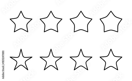 Star icon vector. rating sign and symbol. favourite star icon