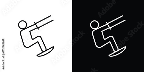 Kitesurf sign icon In Trendy Design Vector Eps 10