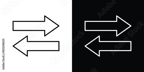 Left right direction icon In Trendy Design Vector Eps 10