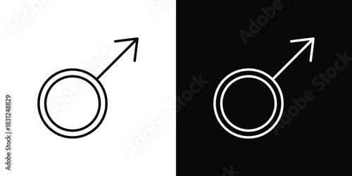 Male icon In Trendy Design Vector Eps 10