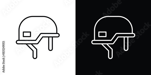 Military Helmet icon In Trendy Design Vector Eps 10