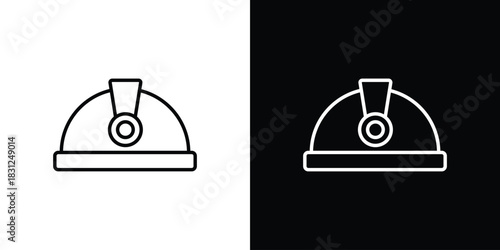 Miner helmet icon In Trendy Design Vector Eps 10