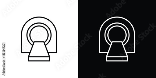 MRI scanner icon In Trendy Design Vector Eps 10
