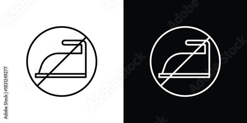 No ironing icon In Trendy Design Vector Eps 10