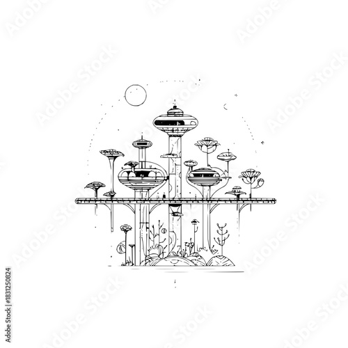 Journey through the cosmos with this majestic elephant carrying a world of wonders on its back, a cosmic ride