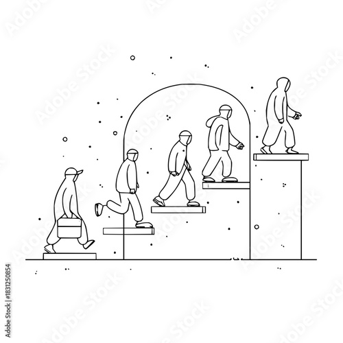 Unlock your potential: ascend the staircase to success and transform into the best version of yourself today