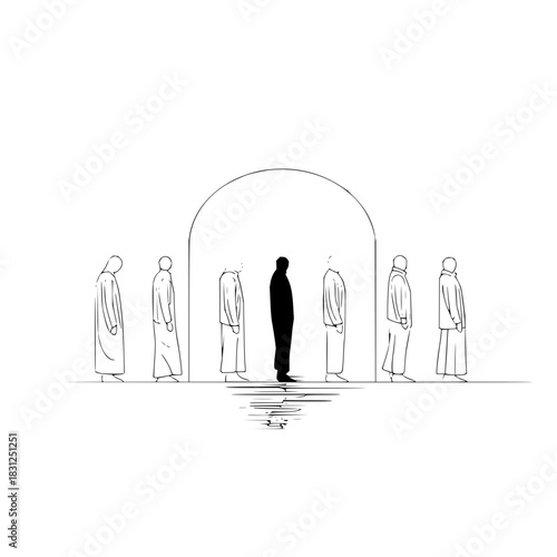 Dare to be different: a powerful illustration of standing out from the crowd, what do you think about it?