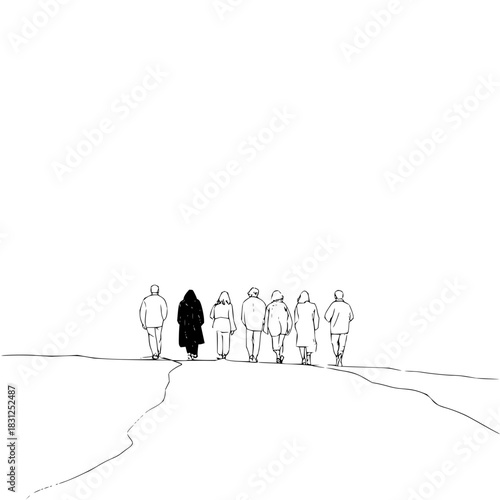 Let's wander together: a minimalist journey of companionship and shared horizons, who's with me today?