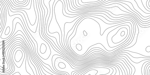 White wave paper curved reliefs abstract background, Abstract topographic contours map background, topography line map. Vintage outdoors style. World map Template. Stock vector	
