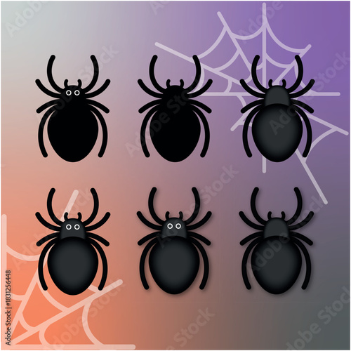 Halloween spiders