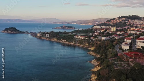 Wallpaper Mural Aerial view of Pigeon Island, Turkiye. Torontodigital.ca