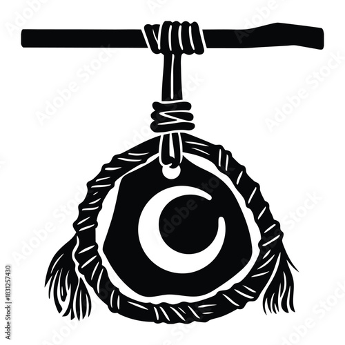 Witchcraft Cleansing Amulet Vector Icon
