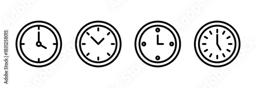 Clock icon vector illustration. Time sign and symbol. watch icon