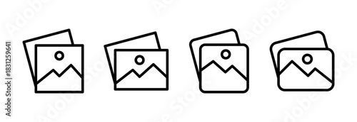 Picture icon vector illustration. photo gallery sign and symbol. image icon