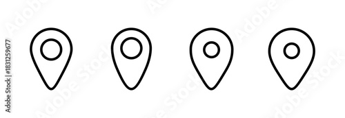 Pin icon vector illustration. Location sign and symbol. destination icon. map pin