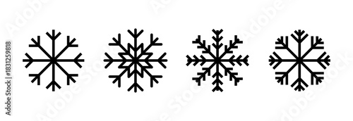 Snow icon vector illustration. snowflake sign and symbol