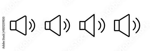 Speaker icon vector illustration. volume sign and symbol. loudspeaker icon. sound symbol