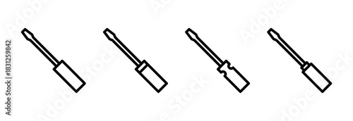 Screwdriver icon vector illustration. tools sign and symbol