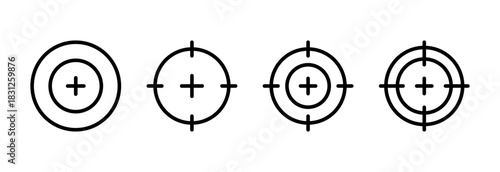 Target icon vector illustration. goal icon vector. target marketing sign and symbol