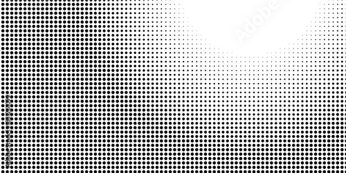 Fun, beautiful, black and white shadows, halftone, retro pop art, funky, urban, colorful comic book. Dotted halftone gradient texture. Fading polka dot background. eps 10